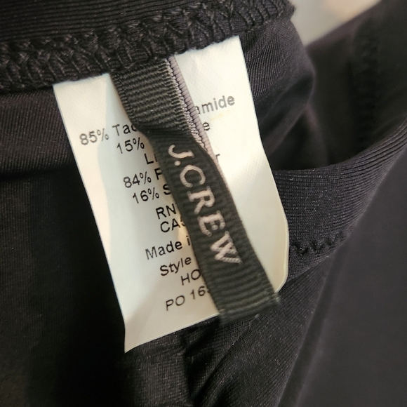 J.Crew Bandeau One-Piece Swimsuit - Black - 10 - Like New! Halter Or Strapless - Picture 6 of 7